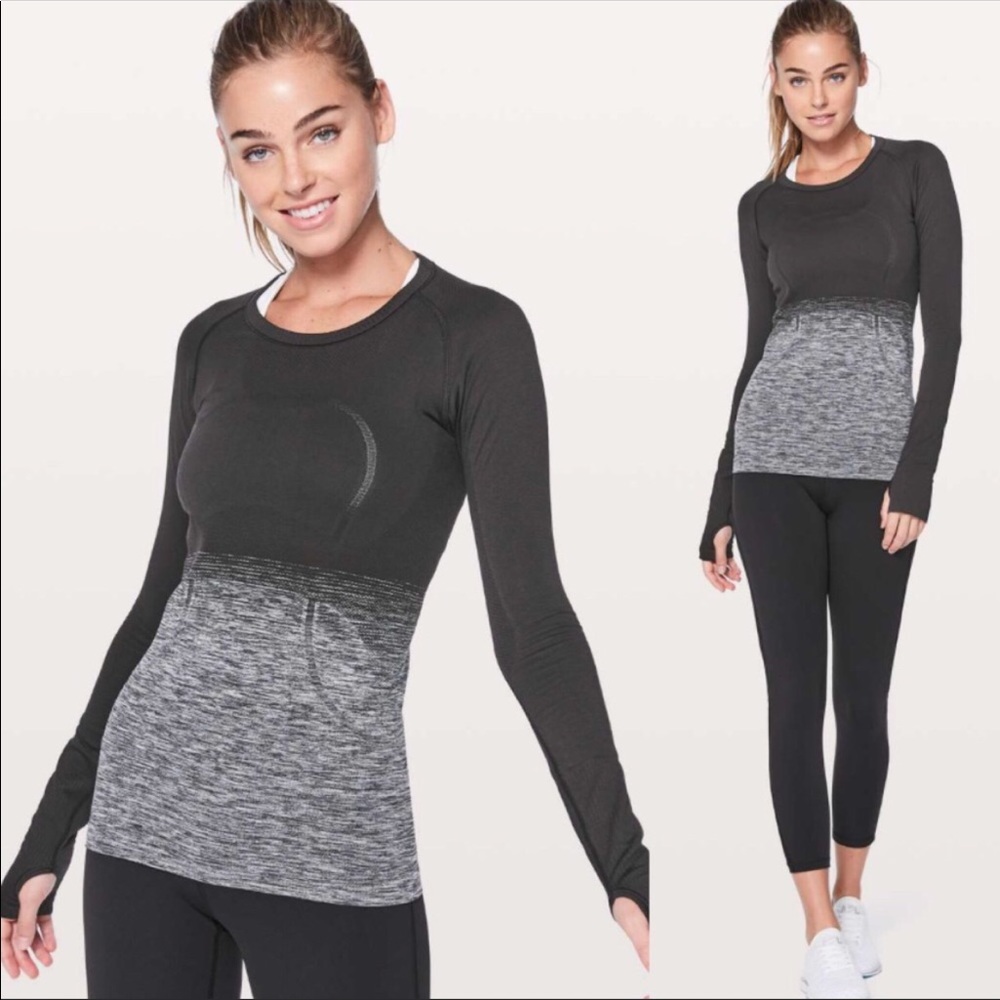 Lululemon swiftly tech long sleeve size 4 black